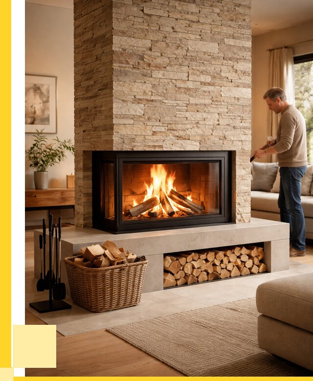 Дровяной камин под ключ в Кизилюрте от 206520 р. | ЭриданКзт