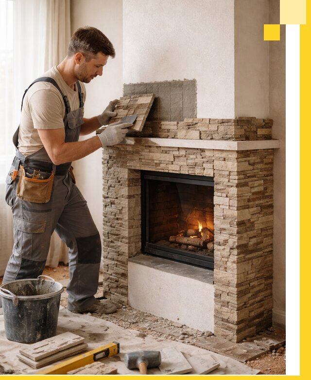 Изготовление и монтаж каминов для дома под ключ в Кизилюрте