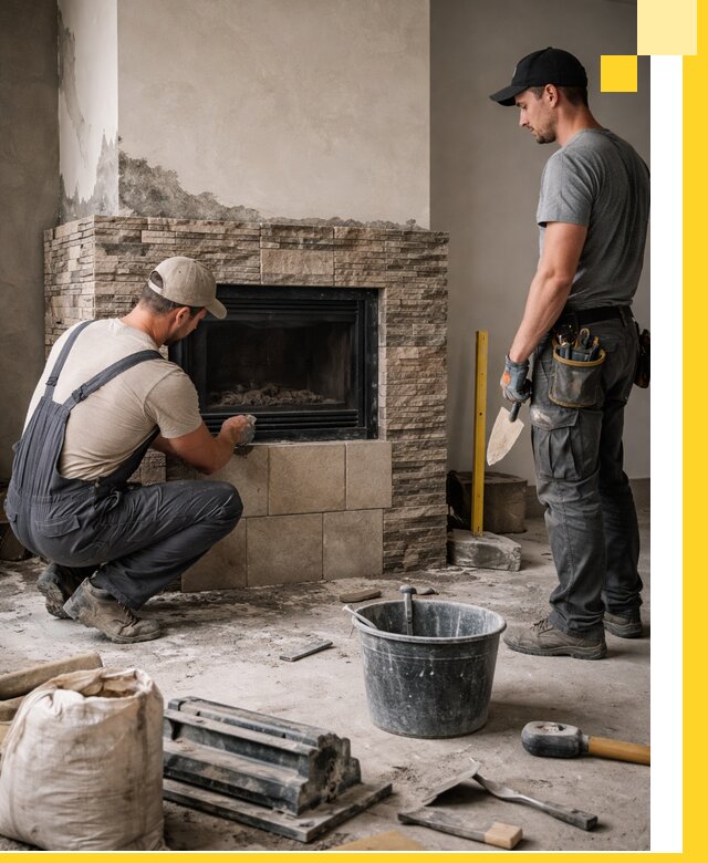 Камины под ключ в Кизилюрте: проект, изготовление и монтаж