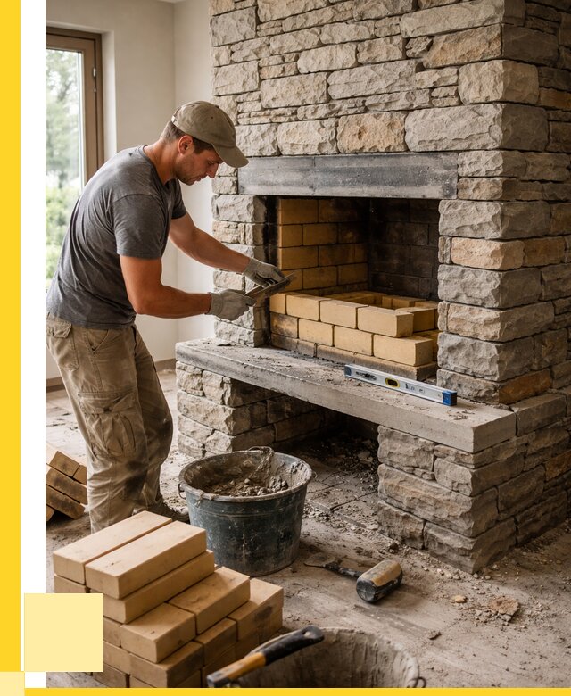 Кладка каминов и камина в Кизилюрте от 25815 р. ЭриданКзт