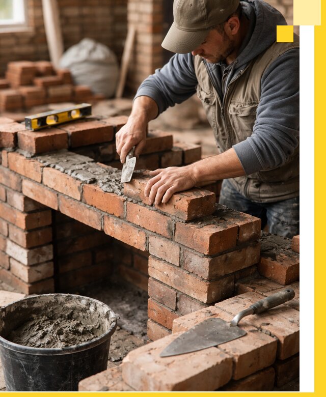 Кладка каминов под ключ в Кизилюрте профессиональная отделка и монтаж