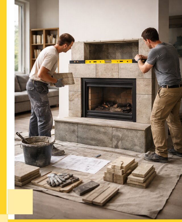 Монтаж каминов и установка в Кизилюрте от 46467 р. | ЭриданКзт