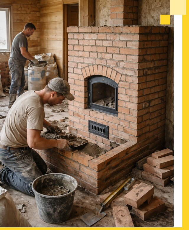 Профессиональное строительство печей в Кизилюрте под ключ