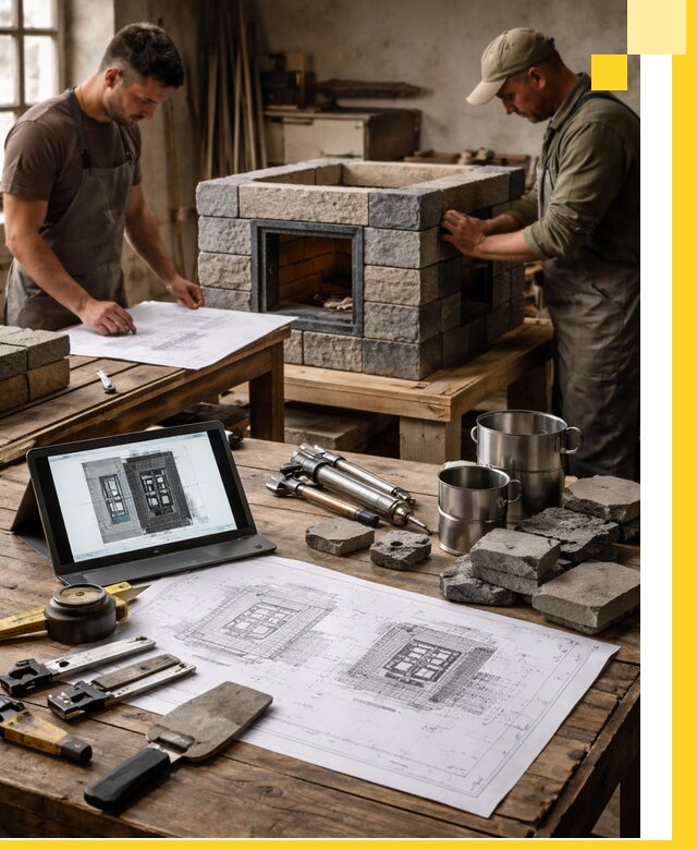 Разработка проектов печей с согласованием и монтажом в Кизилюрте