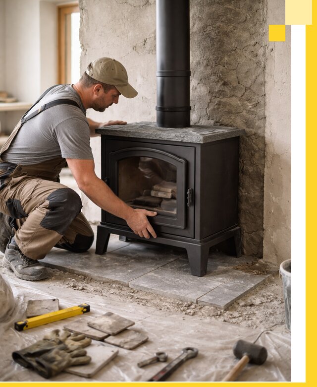 Профессиональный монтаж печей и каминов в Кизилюрте под ключ