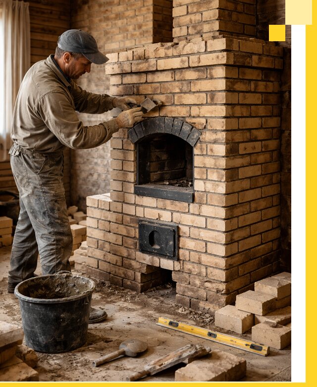 Кирпичные печи под ключ в Кизилюрте: проектирование и кладка