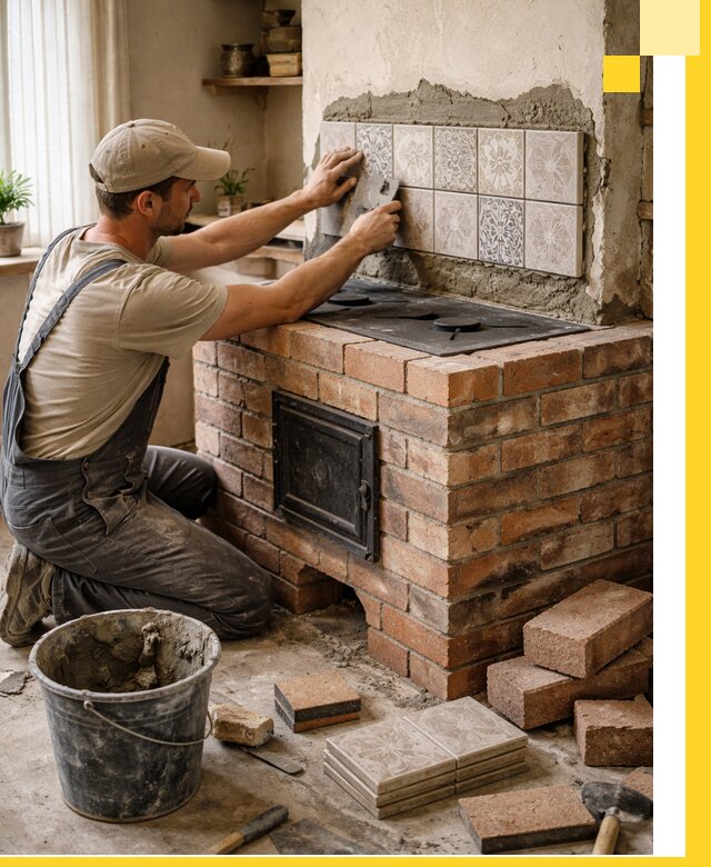 Печи с плитой на заказ монтаж гарантия и сервис в Кизилюрте