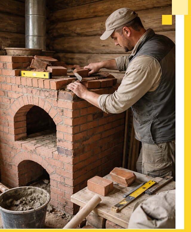 Изготовление и установка русских печей в Кизилюрте под ключ