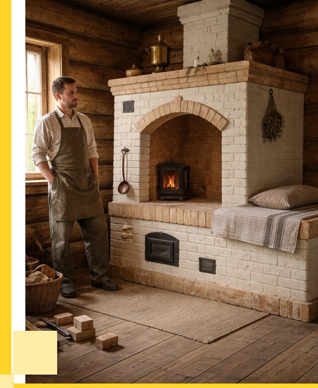 Русские печи с лежанкой под ключ в Кизилюрте от 154890 р. ЭриданКзт