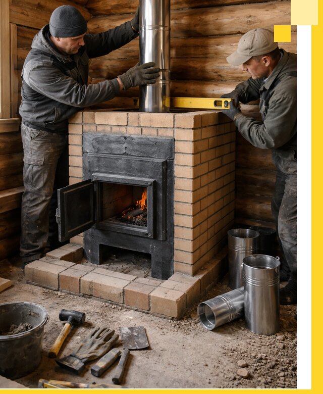 Проектирование, изготовление и установка банных печей в Кизилюрте