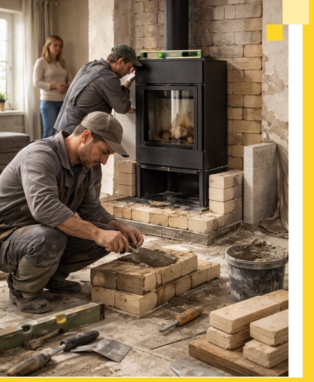 Печи и камины под ключ: проект, установка в Кизилюрте