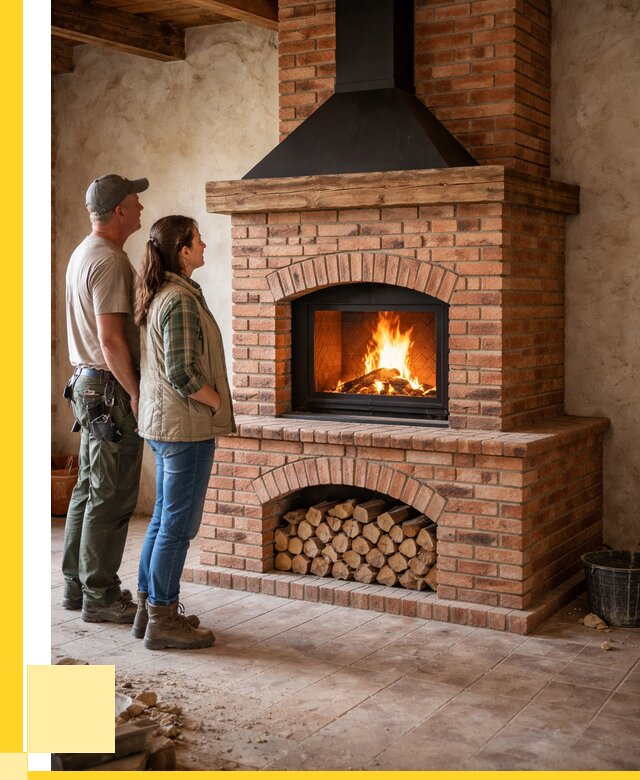 Печи камины из кирпича в Кизилюрте от 123912 р. | ЭриданКзт