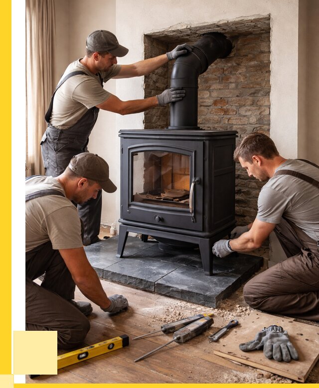 Монтаж печи камина в частном доме в Кизилюрте от 25815 р. | ЭриданКзт