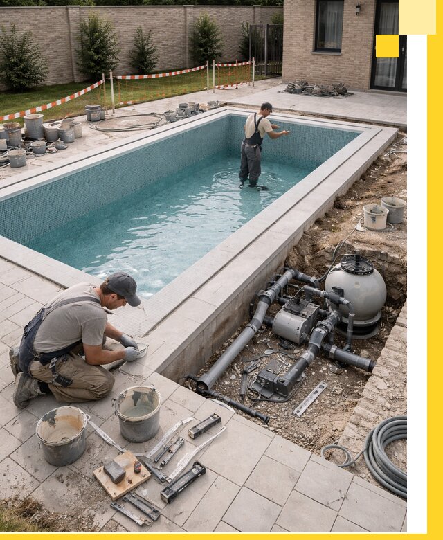 Строительство бассейнов под ключ в Кизилюрте: проекты и монтаж