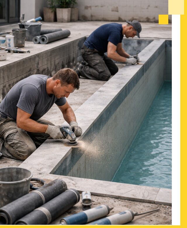 Профессиональный ремонт бассейнов под ключ в Кизилюрте