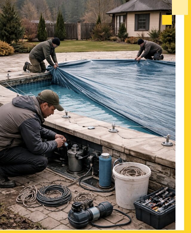 Консервация бассейнов в Кизилюрте: подготовка к длительному хранению