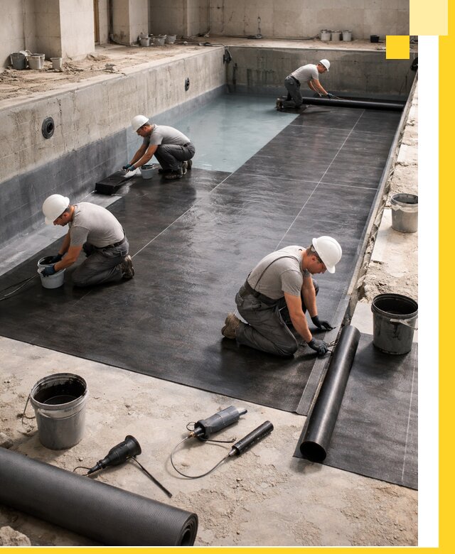 Профессиональная гидроизоляция бассейнов и чаш в Кизилюрте под ключ