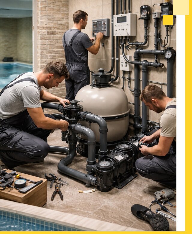 Комплексное оборудование для бассейнов под ключ в Кизилюрте