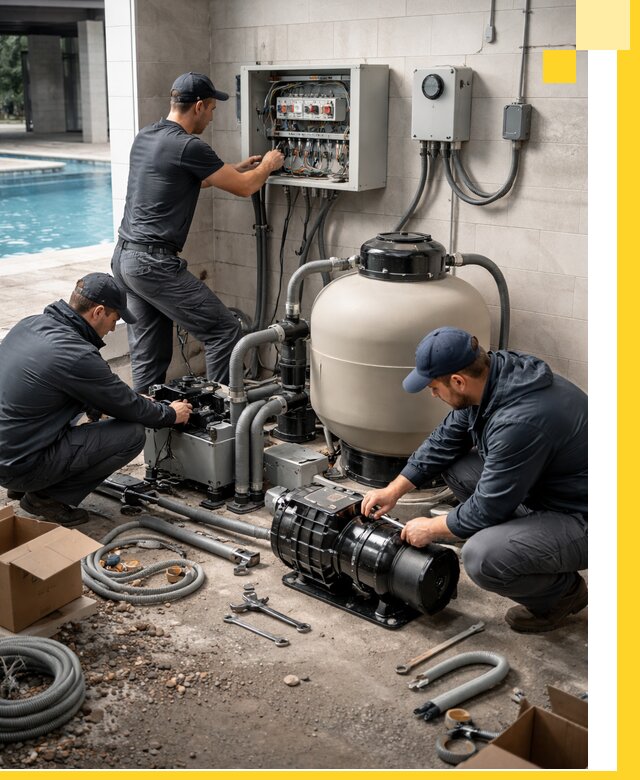 Профессиональный монтаж оборудования для бассейнов в Кизилюрте