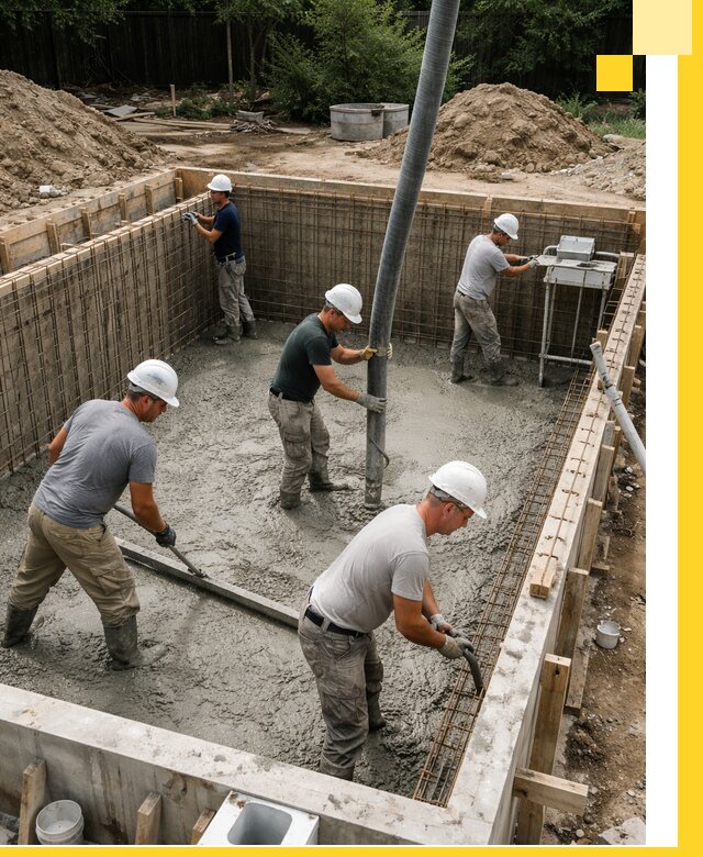 Строительство бетонных бассейнов под ключ в Кизилюрте