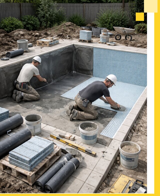 Проектирование и строительство стационарных бассейнов в Кизилюрте