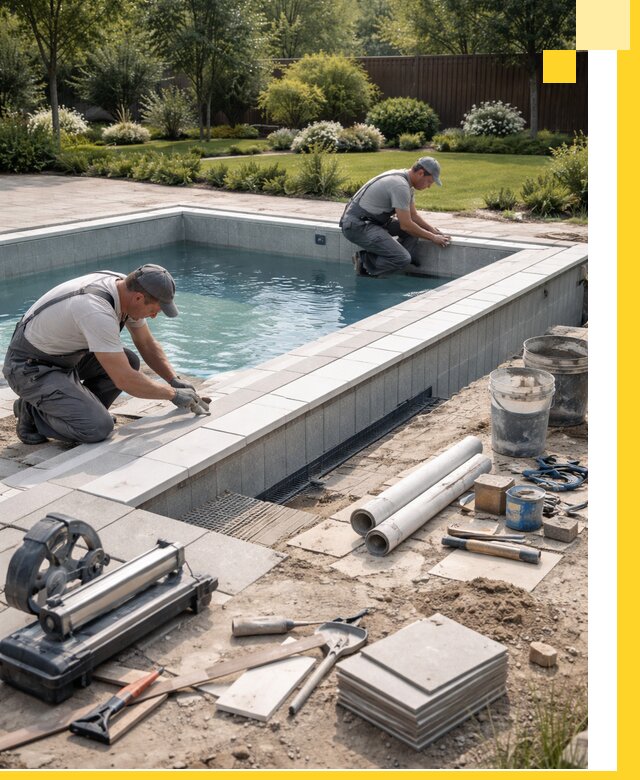 Строительство открытых бассейнов под ключ в Кизилюрте профессионально