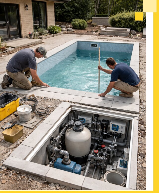 Строительство качественных домашних бассейнов под ключ в Кизилюрте