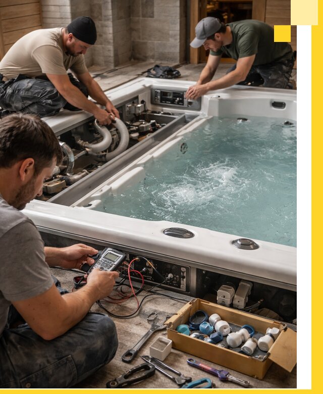 Гидромассажные бассейны под ключ в Кизилюрте, дизайн и монтаж