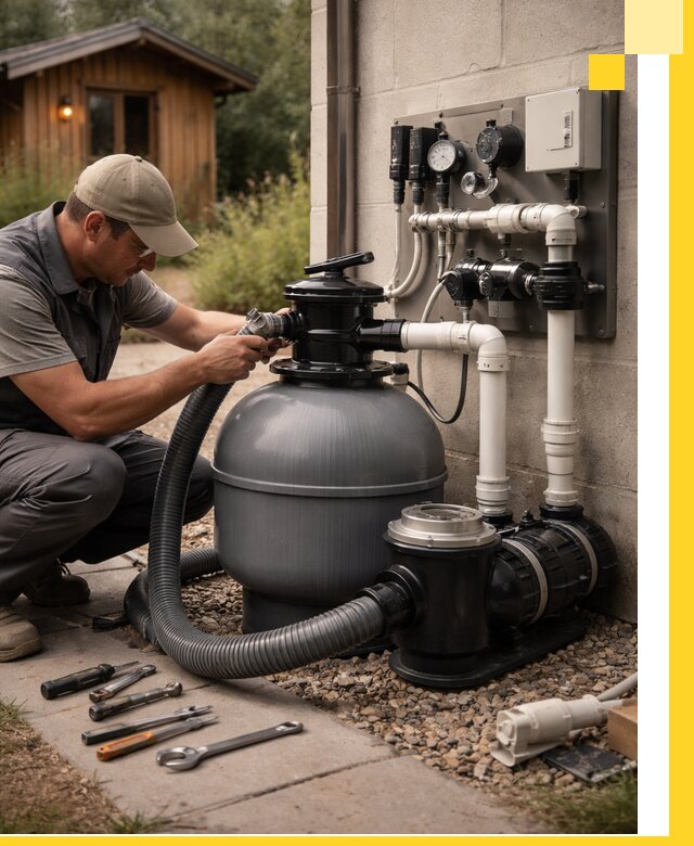 Продажа и монтаж фильтров и насосов для бассейнов в Кизилюрте