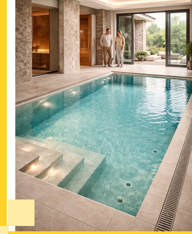 Бассейн во дворе в Кизилюрте: проект, отделка от 1239120 р. | ЭриданКзт