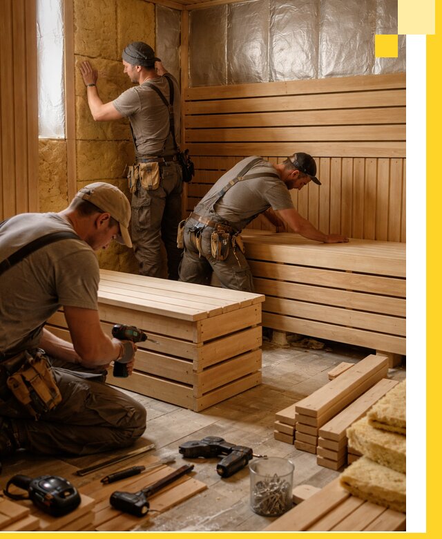 Профессиональное строительство саун под ключ в Кизилюрте