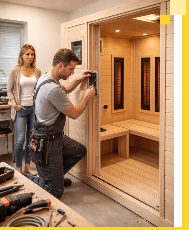 Инфракрасные сауны под ключ в Кизилюрте продажа и установка