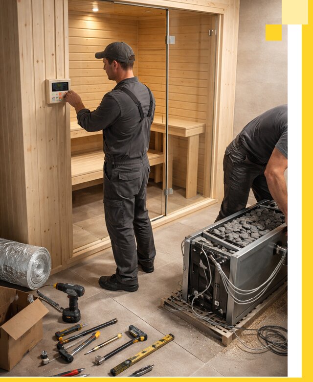 Поставка, установка и монтаж электрических саун в Кизилюрте