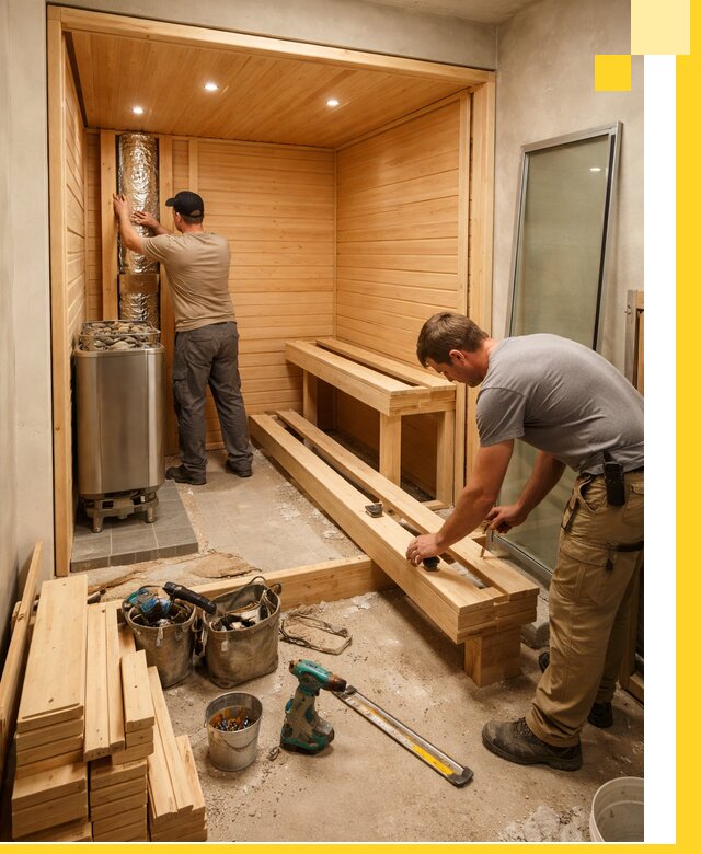 Проектирование и установка домашних саун под ключ в Кизилюрте