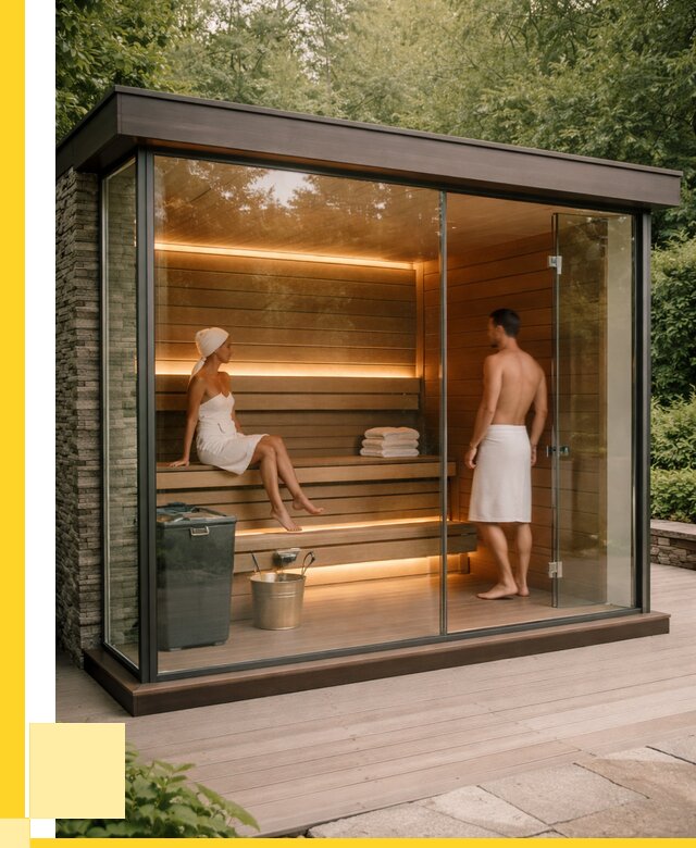 Сауна стеклянная и двери для сауны в Кизилюрте от 258150 р. | ЭриданКзт