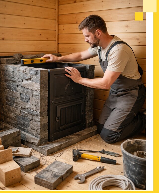 Производство и установка печей для саун под ключ в Кизилюрте