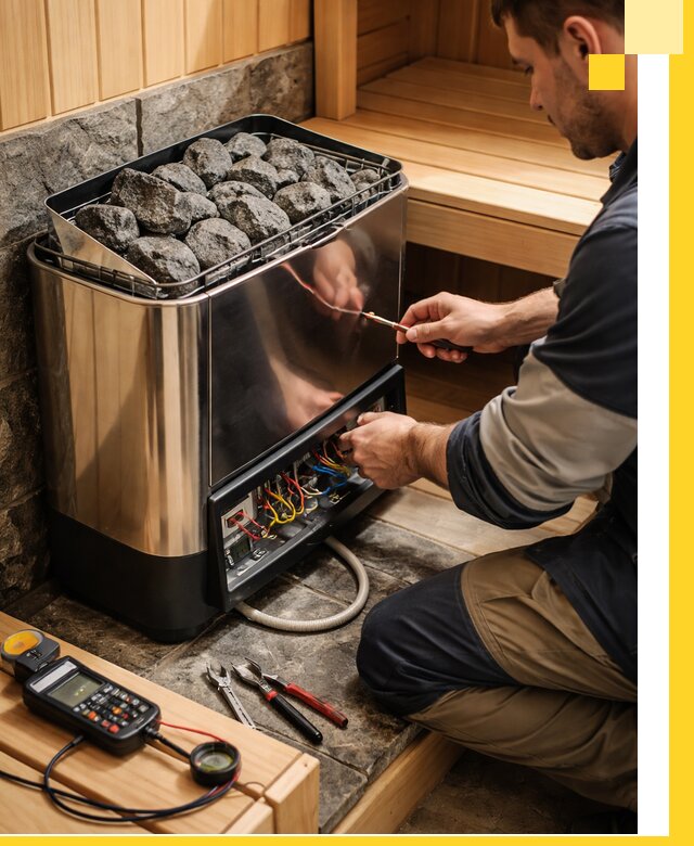 Продажа и установка электрокаменок для саун в Кизилюрте