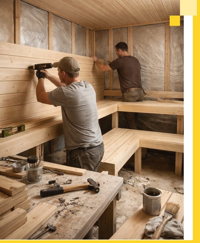 Профессиональная отделка бань и саун под ключ в Кизилюрте