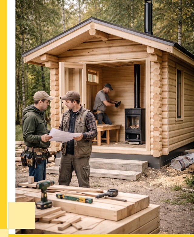 Монтаж бань под ключ в Кизилюрте — от 206520 р. | ЭриданКзт