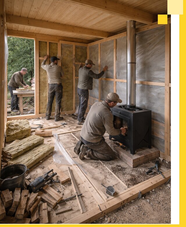 Профессиональный монтаж бань под ключ в Кизилюрте для дома