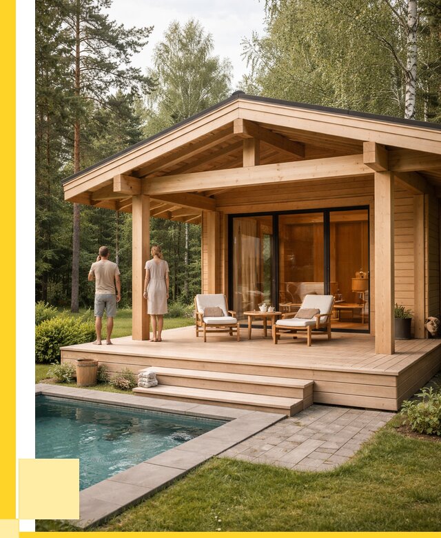 Бани с террасой под ключ в Кизилюрте от 619560 р. | ЭриданКзт