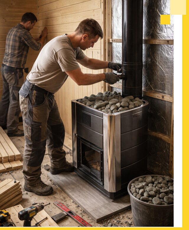 Проектирование и строительство парилок для бани в Кизилюрте под ключ