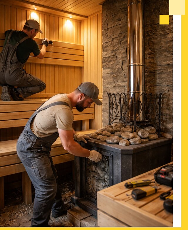 Комплексный дизайн бань, саун и зон отдыха в Кизилюрте