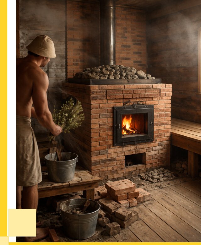 Кирпичные банные печи в Кизилюрте от 92934 р. | ЭриданКзт