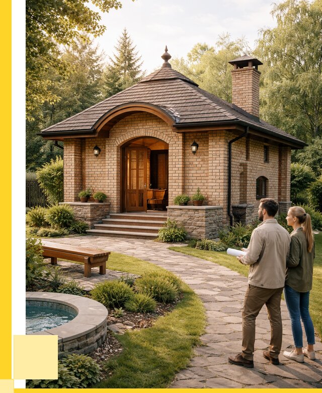 Проект кирпичной бани в Кизилюрте от 30978 р. | ЭриданКзт