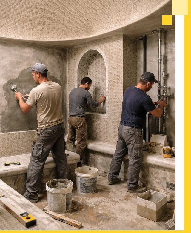 Профессиональный монтаж хамамов под ключ в Кизилюрте с гарантией