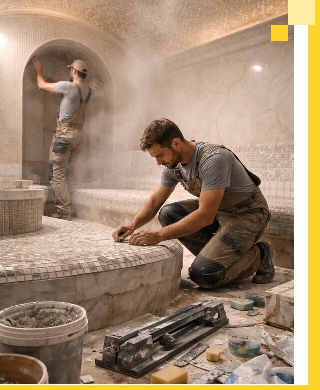 Профессиональный дизайн хамама и SPA под ключ в Кизилюрте