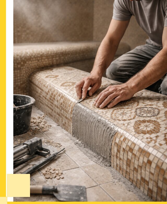 Плитка для хамама под ключ в Кизилюрте от 3614 р. | ЭриданКзт