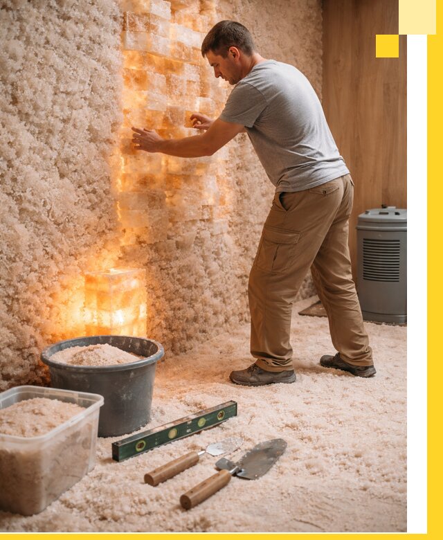 Проектирование и монтаж соляных комнат в Кизилюрте под ключ