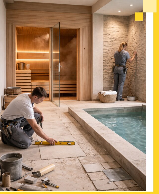 Комплексный дизайн и отделка интерьеров SPA под ключ в Кизилюрте